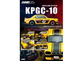 PRE-ORDER Inno64 Modeliukas 1/64 Nissan Skyline 2000 GT-R (KPGC10), yellow/black