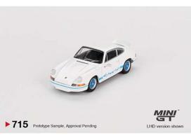 Mini GT Modeliukas 1/64 1974 Porsche 911 (901) Carrera RS 2.7 grand prix white with blue livery