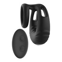 Ramrod Strong Vibrating Cockring with Remote Vibruojantis penio žiedas