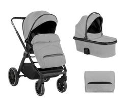 Universalus vežimėlis KikkaBoo Tiffany Adjustable 2in1, Light Grey