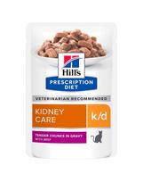 HILL'S Prescription Diet Feline k/d su jautiena 12x85 g