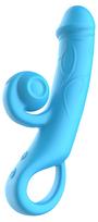 SuperLove Double Lust Snail Realistic Vibrator Turquoise