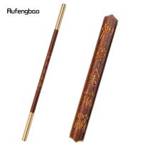 Ruda medinė tradicinės mados rankų darbo lazdelė Išskirtinės aukuro reikmenys, skirti energijos gydymui, cosplay ir ritualams 45 cm brown
