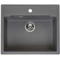Granitinė plautuvė Reginox AMSTERDAM 54 Tapwing 60x51 cm pilka R31056