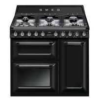 SMEG dujinė viryklė su 3 elektrinėmis orkaitėmis TR93BL