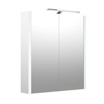 Veidrodinė spintelė Serena su LED apšvietimu 60 cm, balta blizgi 1402311