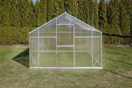 Šiltnamis Gampre Sanus XL (plotis 2,9 m) polikarbonatas 6 mm 4,30 m XL-12 juodas