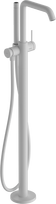 Grindinis vonios maišytuvas su rankiniu dušu Hansgrohe Tecturis S, balta matinė, 73440700
