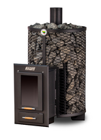 Kieto kuro pirties krosnis "Kalvis PR5-S" 12 kW garinei, saunai iki 120m²