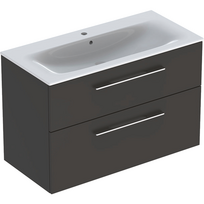 Spintelė su praustuvu Geberit Selnova SQ 100 cm, lava sp. 501245001