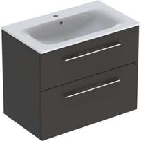 Spintelė su praustuvu Geberit Selnova SQ 80 cm, lava sp. 501241001