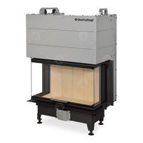 Židinio ugniakuras ROMOTOP trijų stiklų HC3LJ21 80.52.31.21, pakel. durelėmis. Stiklas 3 dalių, aukšt. 52cm (Z2ROM-HC2L