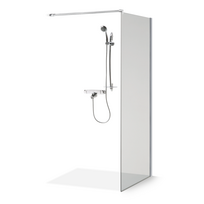 Dušo sienelė Brasta Glass Ema 80 cm, skaidrus stiklas
