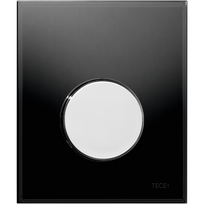 Vandens nuleidimo plokštelė stikliniu paviršiumi TECEloop, juoda/chromas 9242656