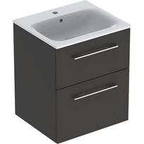Spintelė su praustuvu Geberit Selnova SQ 55 cm, pilka tamsiai 501233001