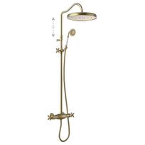 Dušo sistema TRES CLASIC su termostatu, sendinto žalvario 24219502LV