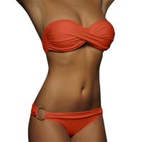 Seksualus dviejų dalių bikini maudymosi kostiumas moterims Žemas juosmuo Kelnaitės Maudymosi kostiumas Vasaros Havajų Paplūdimio Atsitiktiniai Drabužiai S
