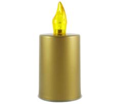 LED Žvakė LED/2xAA šiltai balta 10,8 cm auksinė