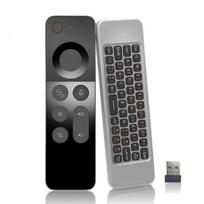 W3 2.4G belaidė balso oro pelė nuotolinio valdymo pultelis mini klaviatūra, skirta Android TV BOX Windows nuotolinio valdymo pultas su USB imtuvu
