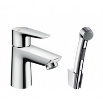 Maišytuvas praustuvui su bide dušeliu Hansgrohe Talis E, chromas 71729000