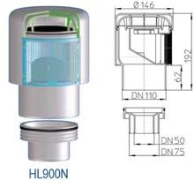 Alsuoklis HL900N su perėjimu į DN50/75