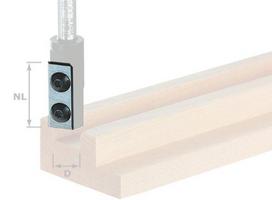 Frezos peilių komplektas Festool HW-WP 25x5,5x1,1 (4x)