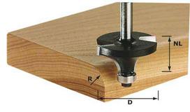 Apvalinimo freza su dvejais skirtingo diametro guoliais Festool 8/15/55 mm