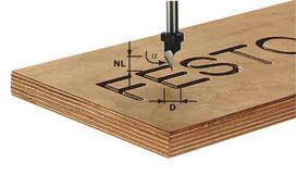 Šriftų freza Festool HW; 9,5/55 mm