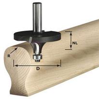 Profilinė apvalinimo freza Festool 16/26/76 mm su guoliu