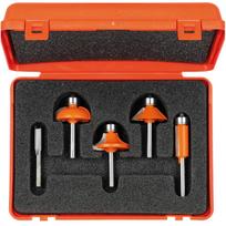 Frezų rinkinys CMT; profile; 6 mm; 5 dalys