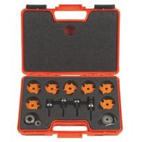 Frezų rinkinys CMT slot cutters; 1/2'' (12,7 mm); 15 dalių