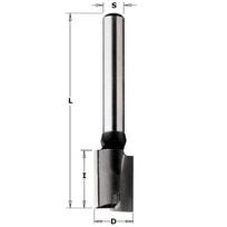 Tiesi pirštinė freza CMT; S=8 mm; D=10 mm