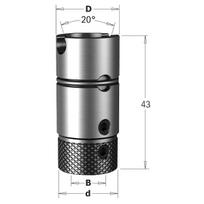 Laikiklis grąžtams CMT 360.201.00; D=20 mm, RH-LH