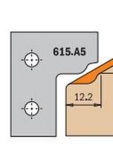 Profiliniai frezavimo galvų peiliai CMT 615.A5; 2 vnt.