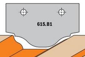 Profiliniai frezavimo galvų peiliai CMT 615.B1; 1 vnt.
