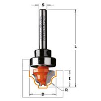 Kampų formavimo freza CMT 765.201.11B; 19/12,3 mm; su guoliu