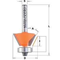 Nuožulnų freza CMT; S=1/4''; D=12,7 mm; su guoliu
