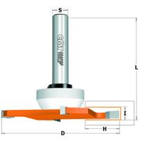 Diskinė griovelių freza CMT 822.033.11B; 6,35/92 mm; su guoliu