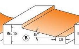 Lovelių freza CMT; S=1/2''; D=82,5 mm