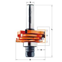 Diskinė griovelių freza CMT 900.506.11; 18/47,6 mm; su guoliu