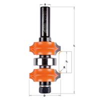 Apvalinimo freza CMT; S=12 mm; D=34 mm