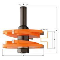 Sujungimų freza CMT; S=12 mm; D=75 mm