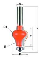 Juostinių rankenų freza CMT; S=12 mm; D=31,75 mm; su guoliu