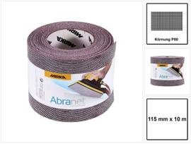 Šlifavimo tinklelio rulonas Mirka Abranet 545BY001803R; 115 mm x 10 m; P80