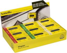 Šlifavimo kempinė Klingspor SFK 655 SET; 80x50x20 mm; G60-240; 18 vnt.