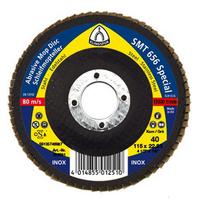 Vėduoklinis šlifavimo diskas Klingspor 321708; 115x22,23 mm; G80; 10 vnt.