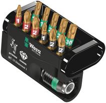 Sukimo antgalių rinkinys Wera BIT-CHECK 12 Diamond 1; HEX/PH/PZ/TX; 12 vnt.