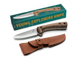 Peilis fiksuotais ašmenimis su dėklu BeaverCraft BSH Kid; 180 mm