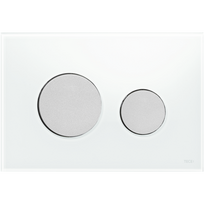 WC nuleidimo klavišas TECEloop, baltas stiklas/matinis chromas 9240659