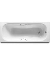 Vonia Roca PRINCESS 170x70 cm su rankenomis, balta su antislip A220950001